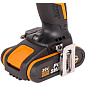 Дрель-шуруповерт аккумуляторная WORX WX102, 20В, 60Нм, бесщеточная, 2Ач х2, ЗУ, кейс