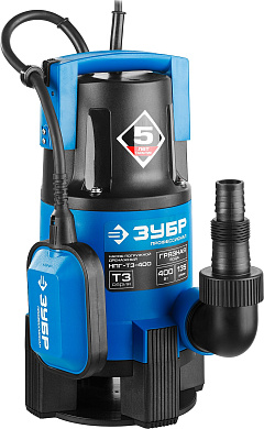 Дренажный насос для грязной воды ЗУБР НПГ-Т3-400 серия «ПРОФЕССИОНАЛ»