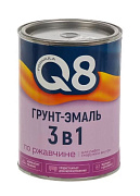 Грунт-эмаль по ржавчине 3в1 черная 0,8кг F Q8 (14) Кушнаренко