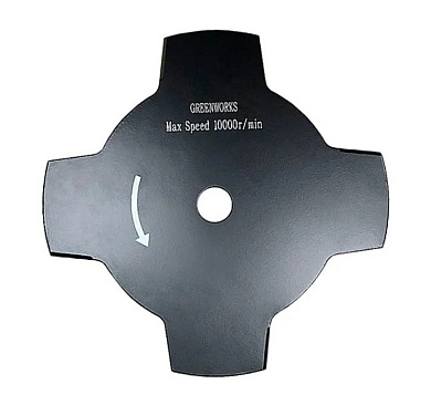 Стальной 4-х лопастной нож для триммеров Greenworks 40V, 60V, 80V, 82V