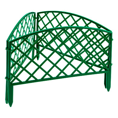 Забор декоративный "Сетка", 24х320 см, зеленый, Россия// Palisad