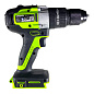 Дрель-шуруповерт ударная акк. Greenworks GD24DD60, 24V, б/щет, 30/60Нм,1х4Ач,ЗУ,кор (3704107CUB)