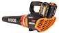 Воздуходувка аккумуляторная WORX WG584E, 40В,  бесщеточная, 2*2,0 Ач, двойное ЗУ 2x2A