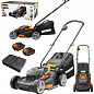 Газонокосилка аккумуляторная WORX WG743E, 40В, 40 см, 2*4,0 Ач, двойное ЗУ 2x2A