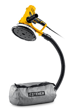 Шлифовальная машина для стен STEHER d180 мм, 900 Вт