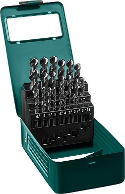 Набор сверл по металлу KRAFTOOL HSS-G 25шт(1-13мм)