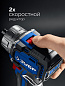 Дрель-шуруповерт + мини УШМ + LED фонарь, BRUSHLESS, 12 В, 45 Н·м, 2 АКБ тип Т7 (4 и 2 А·ч) ЗУБР 