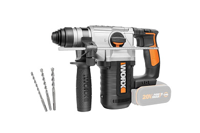 Перфоратор аккумуляторный WORX WX392.9, 20В, без АКБ и ЗУ