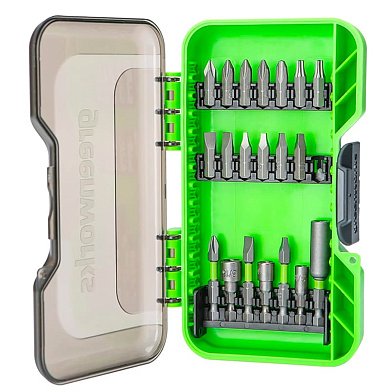Набор бит в кейсе Greenworks 2944007 (20 шт.)