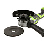 Угловая шлифовальная машина акк. Greenworks GD24AG, 24V, б/щет, 125 мм, 10500 об/мин,1x5Ач,ЗУ