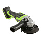 Угловая шлифовальная машина акк. Greenworks GD24AG, 24V, б/щет, 125 мм, 10500 об/мин,1x5Ач,ЗУ