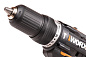 Дрель-шуруповерт ударная аккумуляторная WORX WX367.1, бесщеточная, 2Ач х2, ЗУ 2А, алюминиевый кейс, 