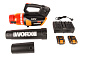 Воздуходувка аккумуляторная WORX WG584E, 40В,  бесщеточная, 2*2,0 Ач, двойное ЗУ 2x2A