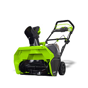 Снегоуборщик аккумуляторный Greenworks GD40STK5, 40V, 51 см, бесщеточный, с 1хАКБ 5 Ач и ЗУ