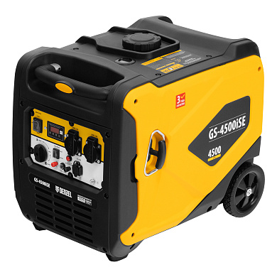 Генератор инверторный GS-4500iSE, 4,5 кВт, 230 В, закрытый корпус,электростартер Denzel