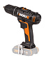 Дрель-шуруповерт ударная аккумуляторная WORX WX370.9, 50Нм, 20В, без АКБ и ЗУ