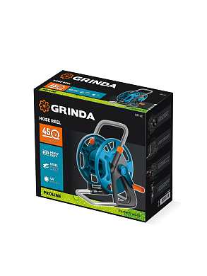 Катушка для шлангов, ProLine GRINDA HR-45, для шлангов 45м x 1/2″ и 20м х 3/4″