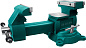 Слесарные тиски KRAFTOOL Reversible 165 мм, расход 324 мм 32705-165