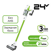 Пылесос вертикальный акк. Greenworks SV24532, 24V, б/щет, 350 Вт, 21 кПа, LED, без АКБ с ЗУ 4702007