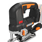Лобзик WORX WX542 20V бесщеточный аккумуляторный с 2,5 Ач батареей, 2А зарядкой и кейсом