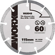 Пильный диск алмазный WORX WA5048 115х1,6х9,5