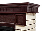 Портал Firelight Bricks 25 камень бежевый, шпон темный дуб