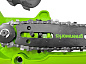 Цепная мини пила аккумуляторная Greenworks G24MCS10,  24V, 10см, без АКБ и ЗУ (2008207)