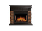 Портал Firelight Bricks Wood 30 камень темный, шпон венге