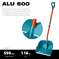 Снеговая лопата GRINDA Alu-600, ширина 590 мм PROLine (39942)