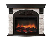Портал Firelight Torre 30S камень белый, шпон венге