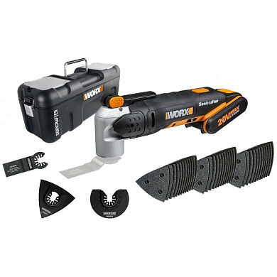 Реноватор аккумуляторный WORX WX678, 20В, 1*2,0Ач, кейс