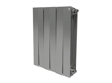 Радиатор биметаллический Royal Thermo PianoForte 500/Silver Satin - 10 секц.
