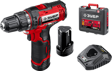 Дрель-шуруповерт аккумуляторная ЗУБР ДШЛ-125-22