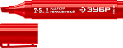 Клиновидный перманентный маркер ЗУБР МП-300К красный, 2-5 мм