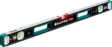 Сверхпрочный магнитный уровень KRAFTOOL A-RATE CONTROL, 800 мм, точность 0.3 мм/м, с зеркальным глаз